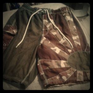 Obo Boundaries Camouflage swimming shorts